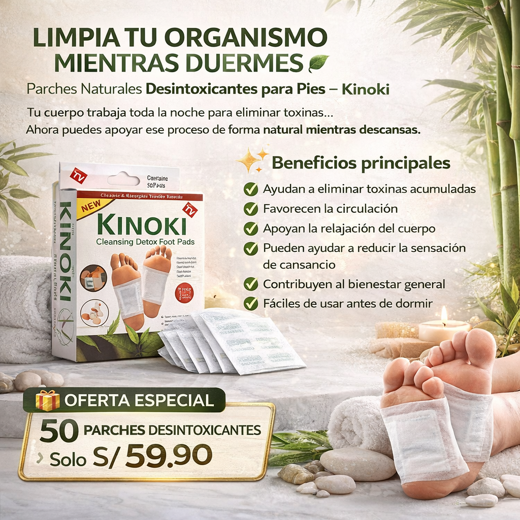 PARCHES DESINTOXICAANTE KIYOME