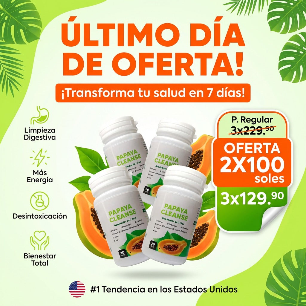 🍃 Limpia tu colon naturalmente PAPAYA CLEANS✨🌿